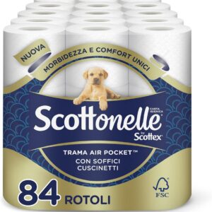 Scottonelle Toilettenpapier – weich und geprägt 84 Stück (1er-Pack)
